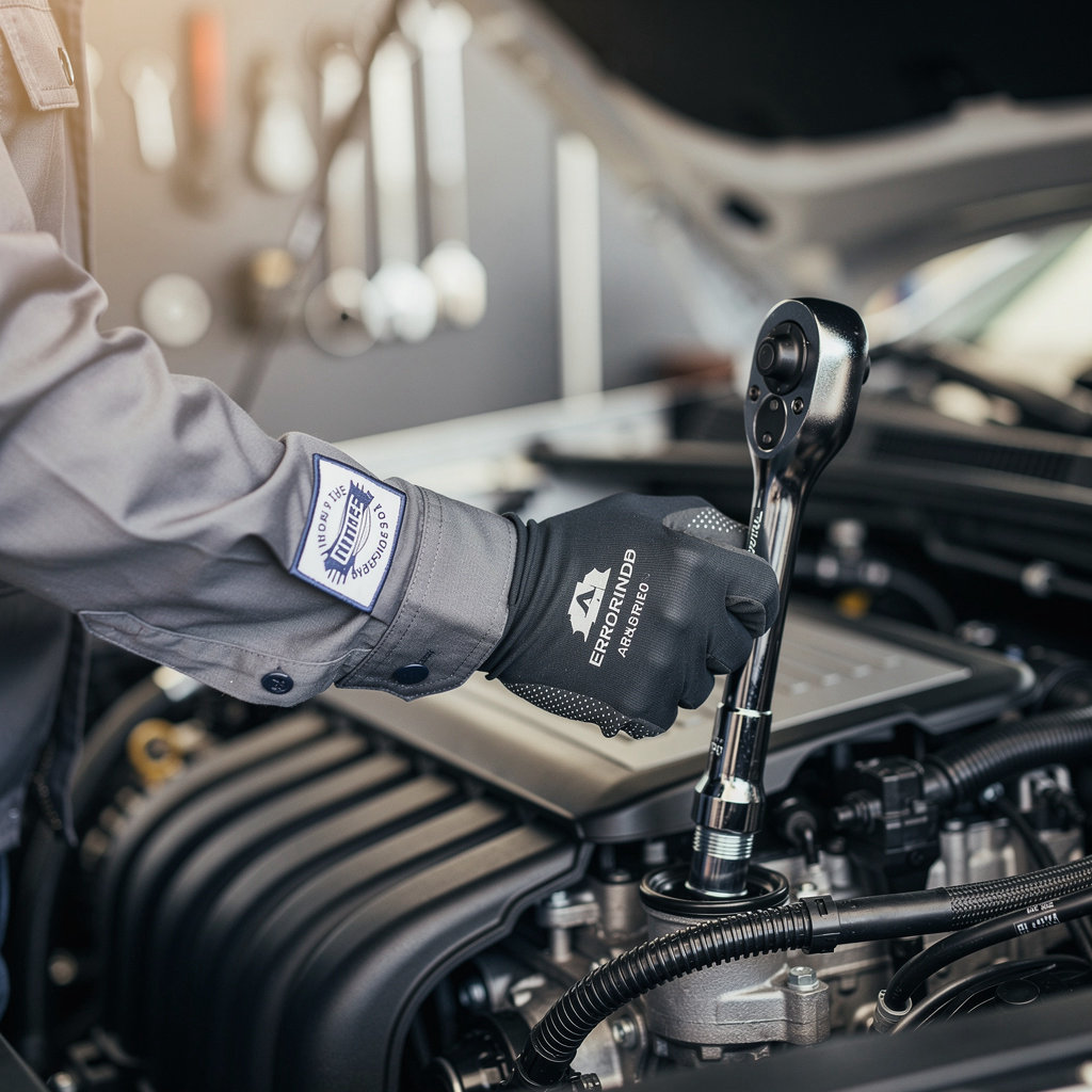 FAST AUTO SERVICE & REPAIR certified technician performing a quality vehicle inspection in San Diego